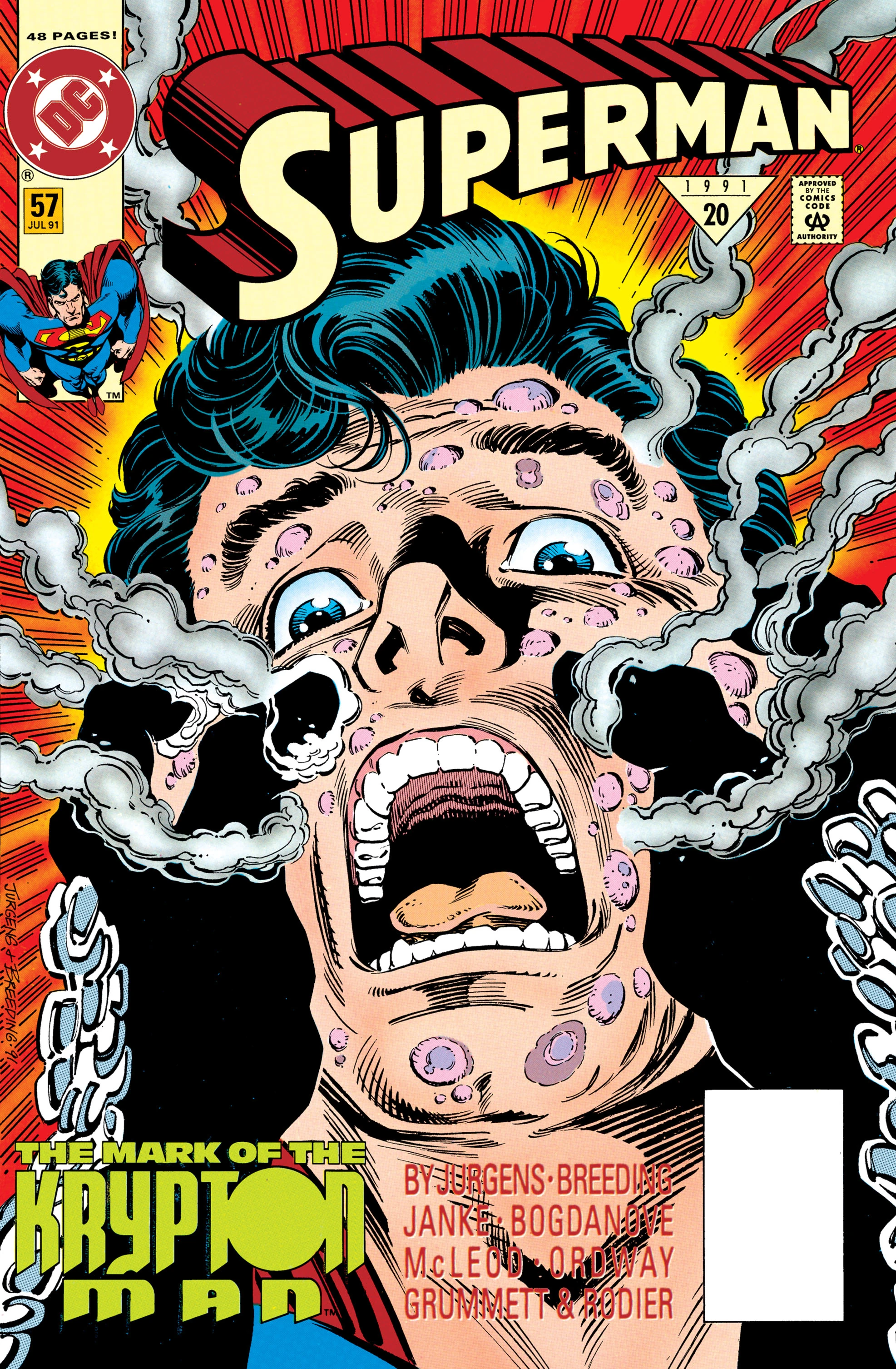 Superman #57 (DC, 1991 — Cover A) cover